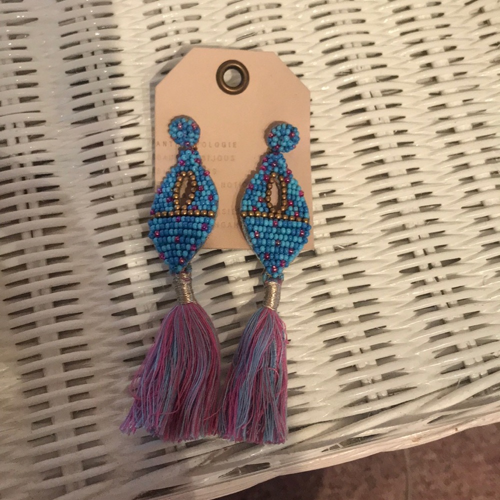 Anthropologie tassel earrings Brand new never worn